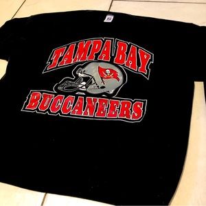 Vintage Tampa Bay Buccaneers Logo 7 Crew Neck Sweater Black Size X-Large